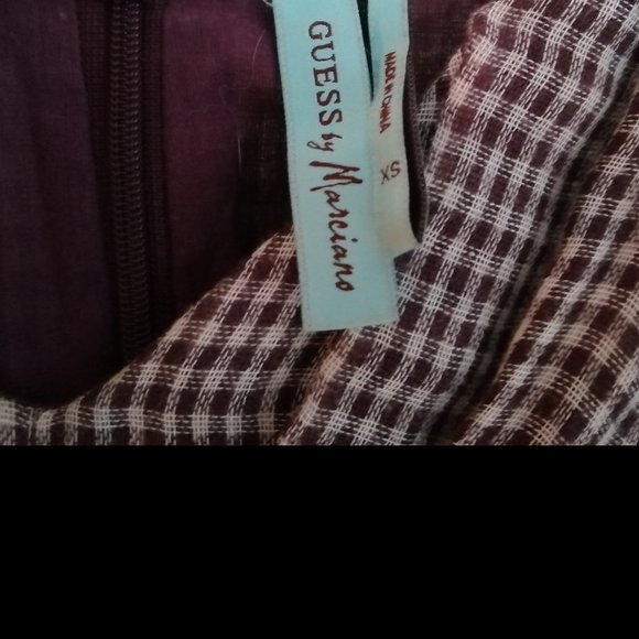 Marciano Purple Plaid Summer Dress - Picture 3 of 3